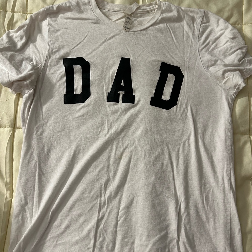 Bella Canvas White Tee with Black Lettering